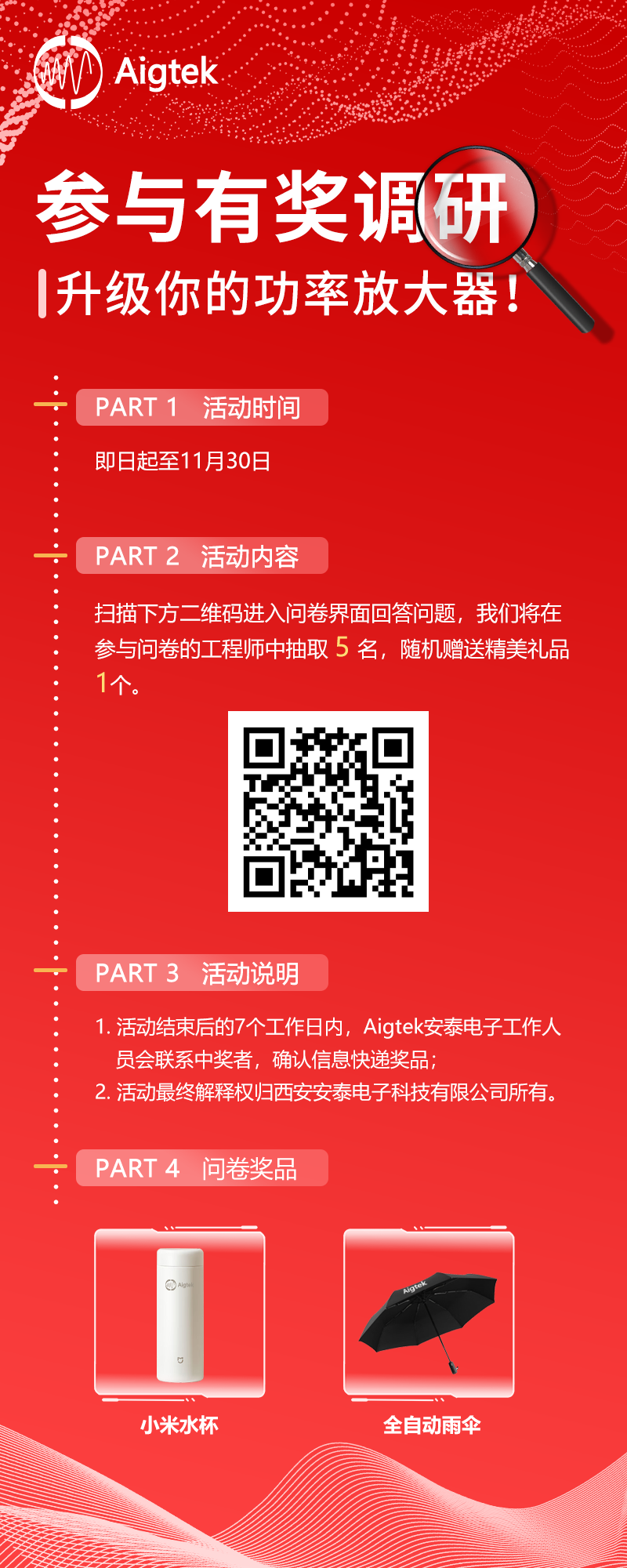 有奖调研|参与问卷调研，下一代功率放大器因您而不同！