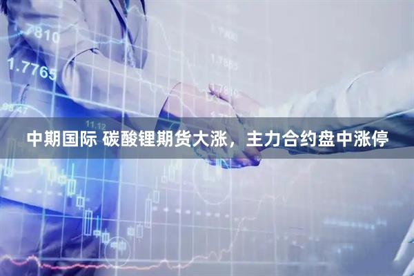 中期国际 碳酸锂期货大涨，主力合约盘中涨停